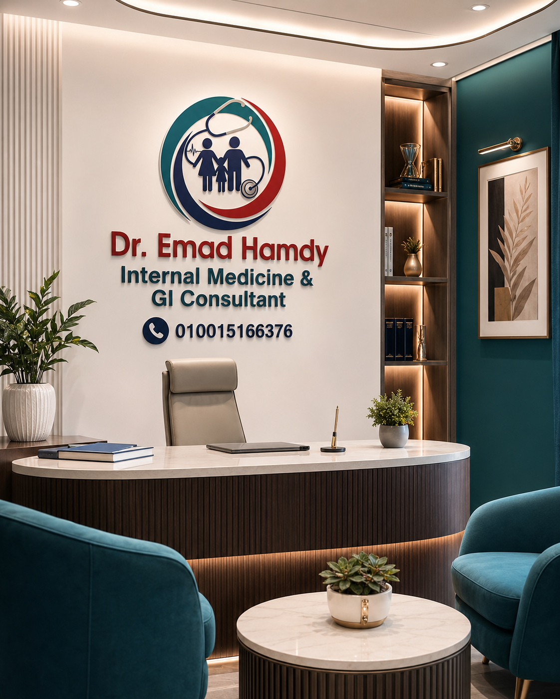 Comfortable waiting area for patients